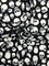 1 Yard Black and White Skull Printed Spandex Fabric for Swimwear, Dancewear, Leggings, and Costumes 58/60 Inches Wide